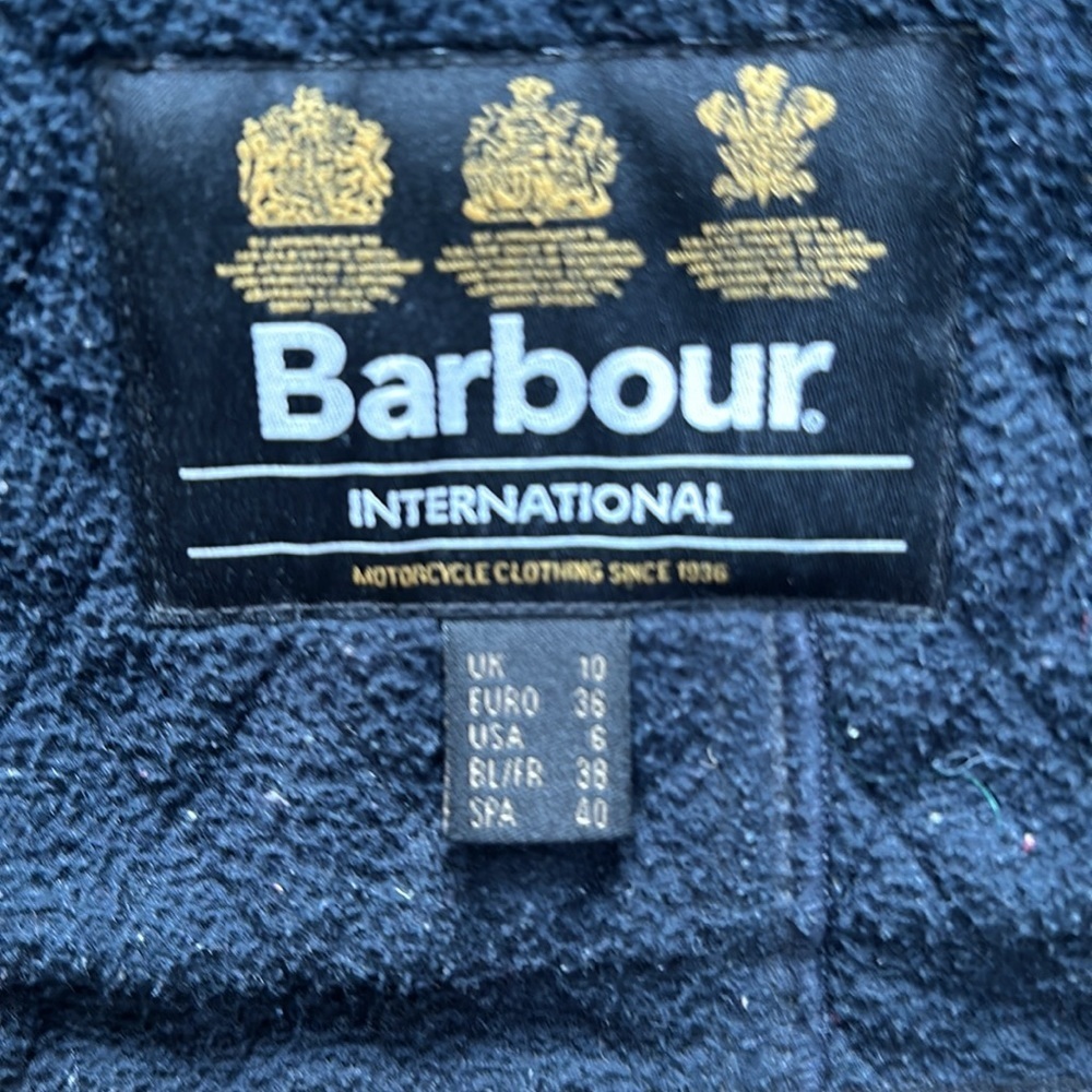 Barbour Polarquilt Jacket Navy size 6 - Picture 7 of 7